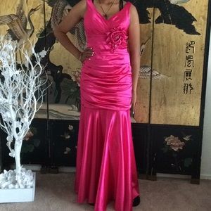 Pink, Cinderella design dress.